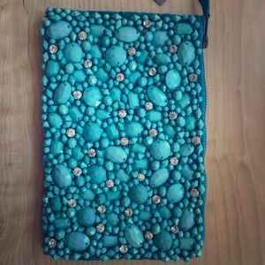 Anthropologie jeweled pouch